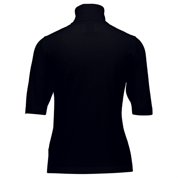 Allude Kortærmet Turtleneck Pullover, Sort